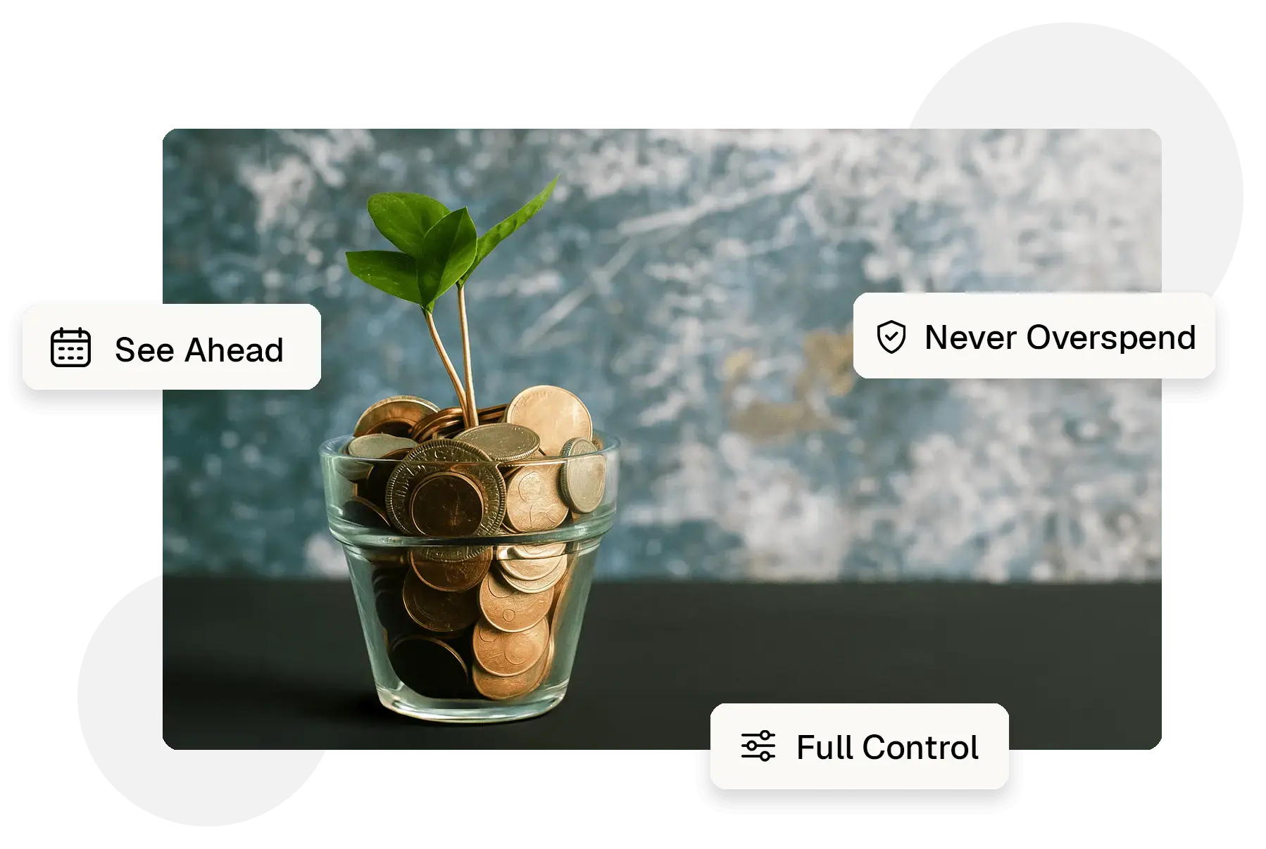Financial growth illustration showing upward trending charts and money management